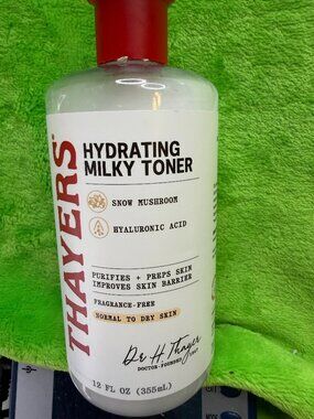 Thayers Hydrating Milky Toner Snow Mushroom Hyaluronic Acid 12oz